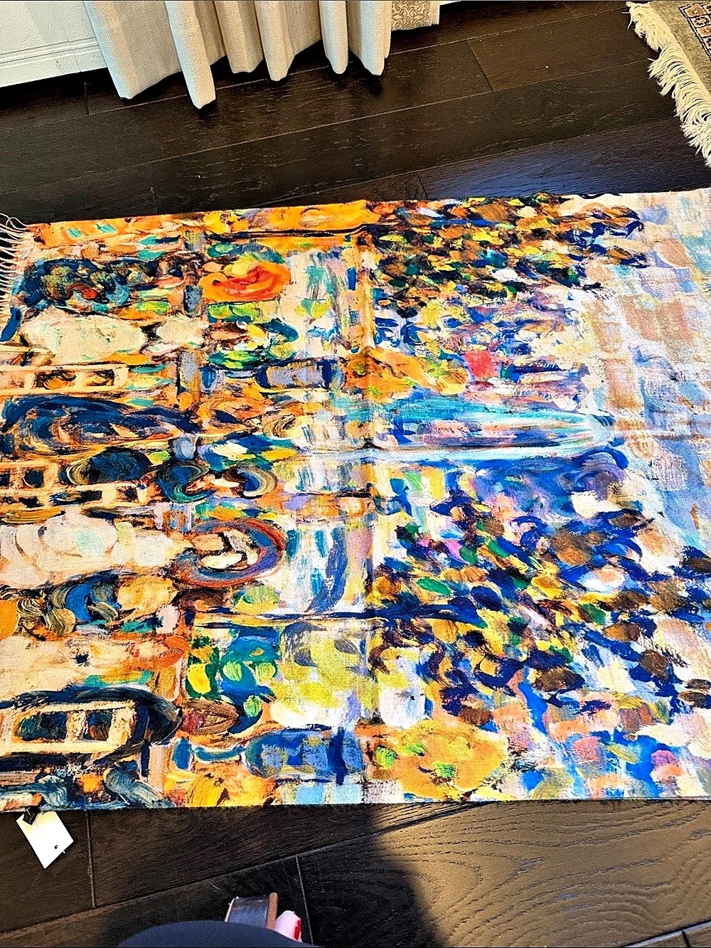 Yang Abstract Multicolor Scarf NWT